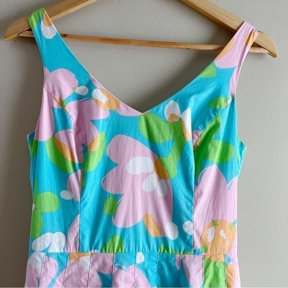 Lilly Pulitzer Lexington Fit & Flare Mini Dress in Shorely Blue Mojo, Size 0 - Picture 3 of 11